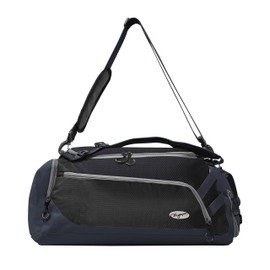 Olympia U.S.A. Blitz 22" Convertible Gym Duffel W/Backpack Straps Duffel Bag, BLACK+NAVY