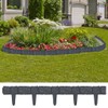 SKM Lawn Fence Stone Look 41 pcs Plastic 393.7",Anthracite (Weight