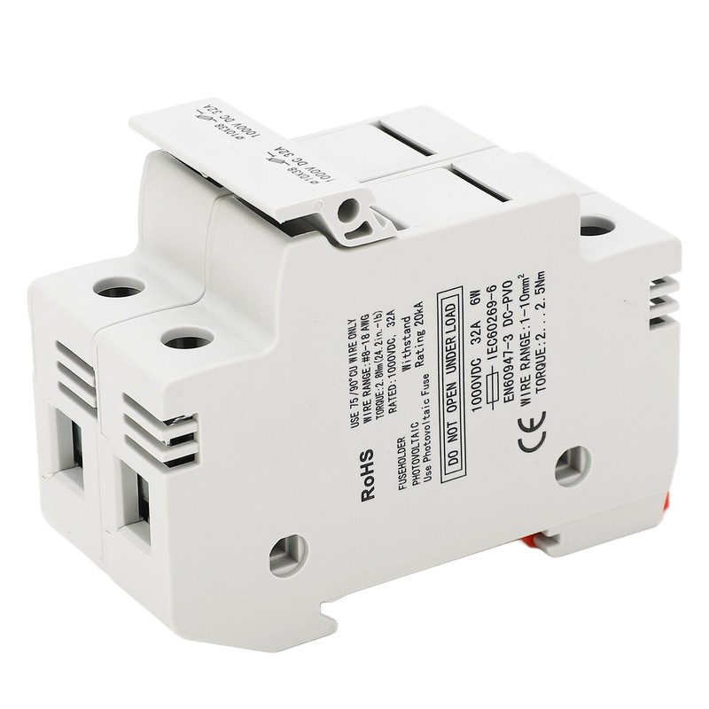 DC Fuse Holder Quick Breaking 2P 32A 10x38 Photovoltaic Fuse
