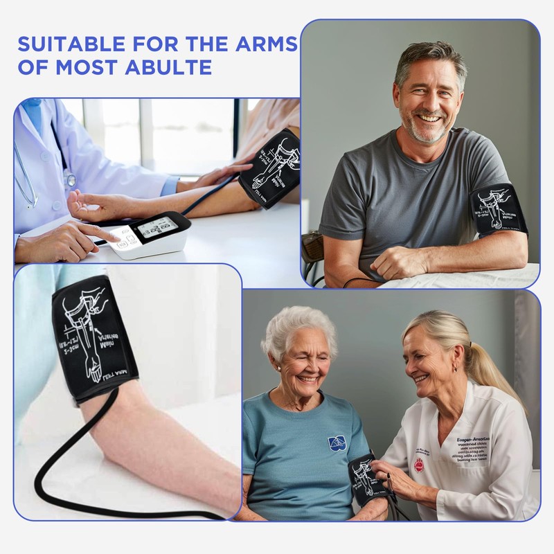 Large Blood Pressure Cuff, Compatible with Omron and Most Blood