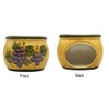 Tuscany Grape Collection Deluxe Hand-Painted Soap Dish and Lotion Dispenser