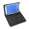 Universal Wired Type-C Slim BLACK Lightweight Stand Cover Keyboard Case