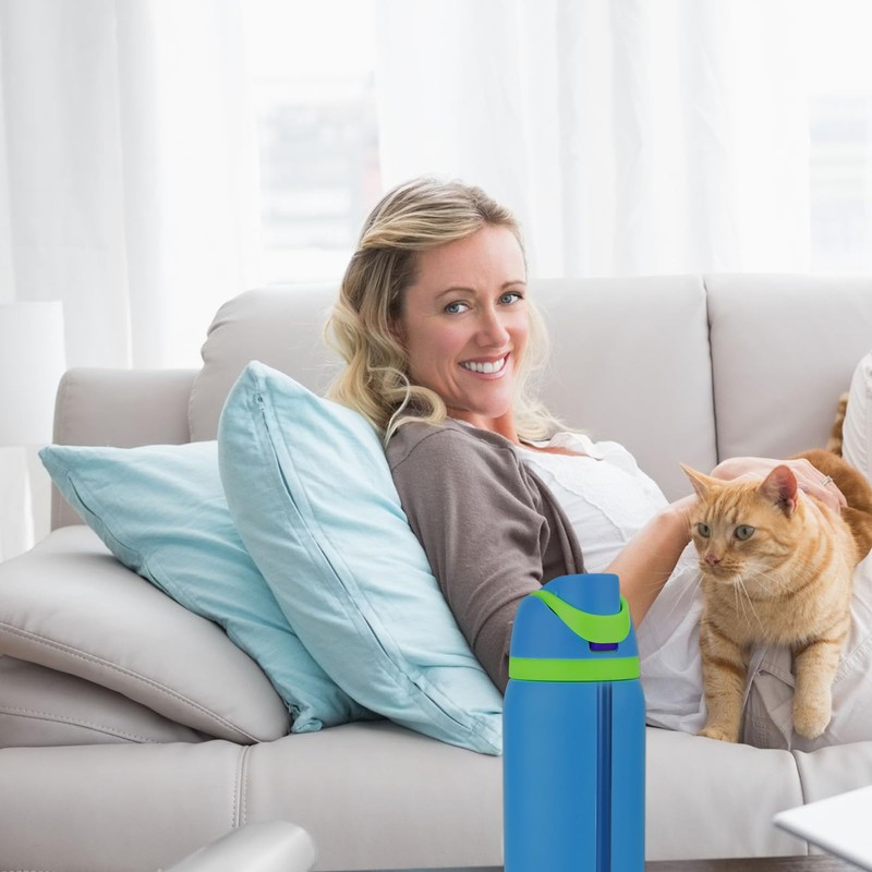 Lyreh 8pcs Straw Replacement, Hard Plastic Straight Water Bottle Straw