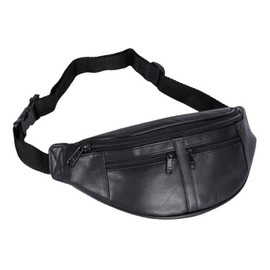 Louana Men's Leather Belt Wallet 25 x 12 x 6 cm Black