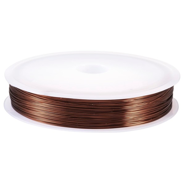 Pandahall 236 Feet Brown Copper Wire 28 Gauge Tarnish Resistant