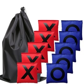 Bean Bags for Tossing,Kanosan Outside Field Day Birthday Party Backyard Family Reunion Carnival Yard Lawn Easter Fall Festival Beach Fun Games (Blue/Red)