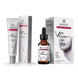 lipo applicator Neck Firming Lifting V line Double Chin Reducer Vela Contour Serum & Cream. Set