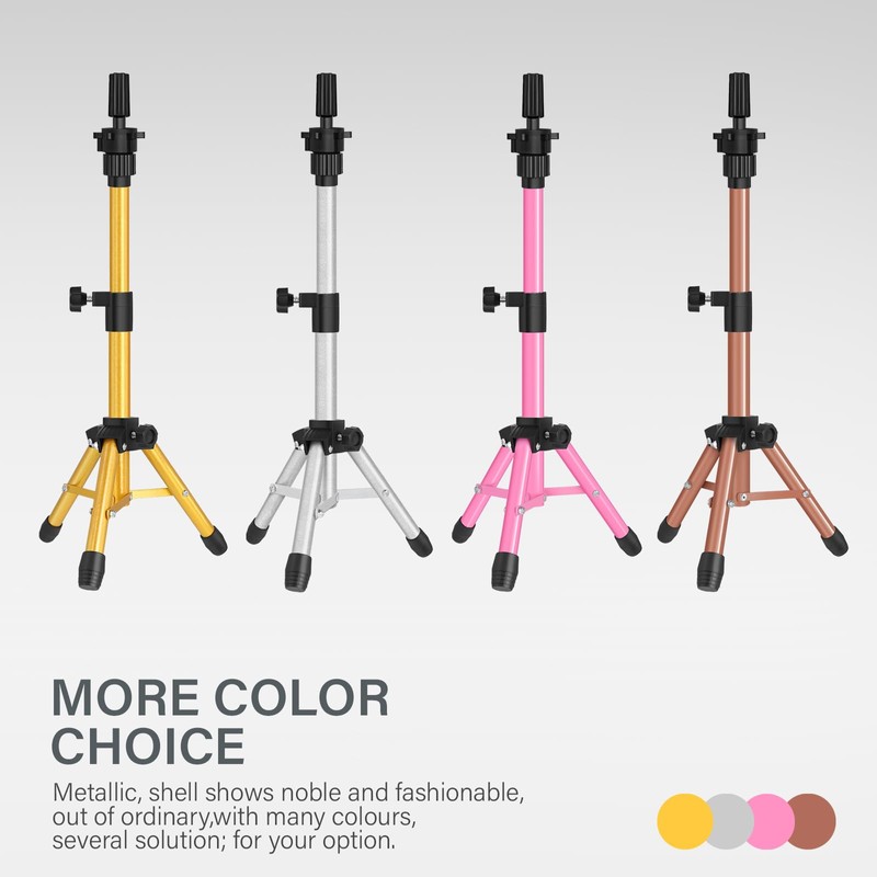 AliLeader 25 Inch Mannequin Head Stand Tripod for Mannequin Head