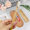 DincherBel Disposable Comfort Bamboo Toothbrushes Kit for Oral, Individually Wrapped