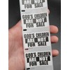 50PCS "God's Children are NOT for Sale" Bulk Stickers Bulk