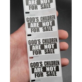 50PCS "God's Children are NOT for Sale" Bulk Stickers Bulk lot Decal Labels