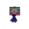 Mexican Woven Belt with Striped Pattern, Heart Tassel Design, Multicolor