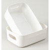 Basket, sock basket, bathroom basket, square storage basket, 2-piece set (white) DP73216 2ea