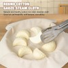Cotton Steamer Mats,6Pcs Reusable Non-Stick Mesh Steamer Pads - Kitchen