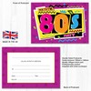 Olivia Samuel 20 x 1980s Themed Party Invites - Ready
