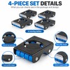 Furniture Moving Rollers for Heavy Item Transport – 4-Piece Sliding