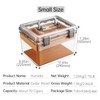 Acrylic Cigar Humidor with Hygrometer and Humidifier, Cedar Wood Tray,