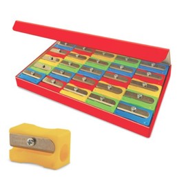The Pencil Grip Eisen Sharpener Set, Pencil Sharpeners with Blades, Assorted Colors, 25 Count - ESN-105