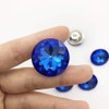Let's Decorate 25PCS 25MM Blue Diamond Crystal Glass Buttons Sofa