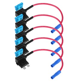 Kfz Sicherungshalter, 5er-Pack mit 15A Sicherung Auto Sicherungshalter für Auto und Motorrad Reparatur Ersatzteile