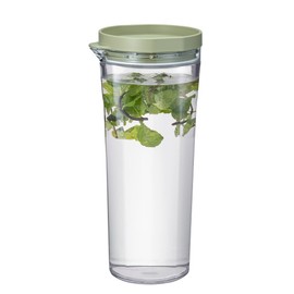 HARIO FPJ-11-SG Freezer Pot, JUSIO, Practical Capacity: 33.4 fl oz (1,100 ml), White, Tritan, Shatter-Resistant, Hot Water and Dishwasher Safe, Cold Water Bottle, Made in Japan