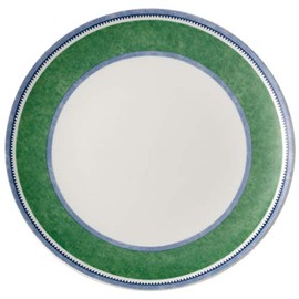 Villeroy & Boch Costa Coup Salad Plate, 7.75 in, Porcelain, White/Green/Blue