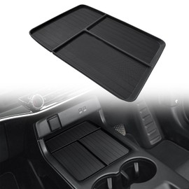 BestEvMod Center Console Front Organizer Compatible with Honda Prologue 2026 2025 2024 Accessories TPE Material Storage Tray Easy to Install and Clean Anti-Slip 3 Compartments