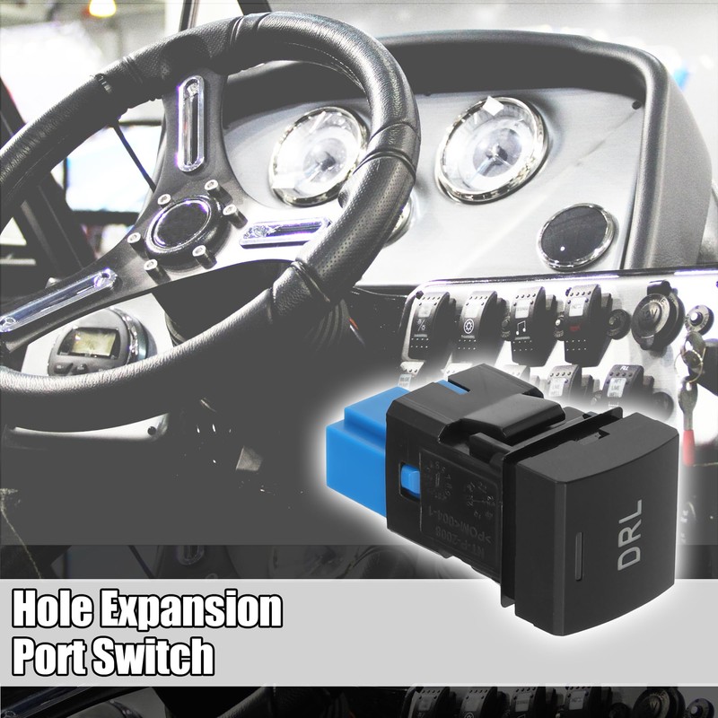 X AUTOHAUX Toyota Compatible Car Hole Expansion Port Switch DRL