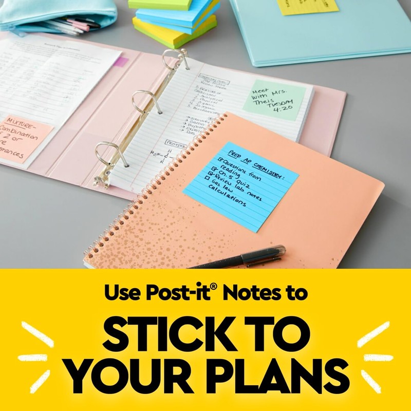 Post-it Notes, 3 in x 3 in, 5 Sticky Notes