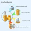 12Pcs 5ml Bamboo Roll on Bottles for Essential Oils, Portable
