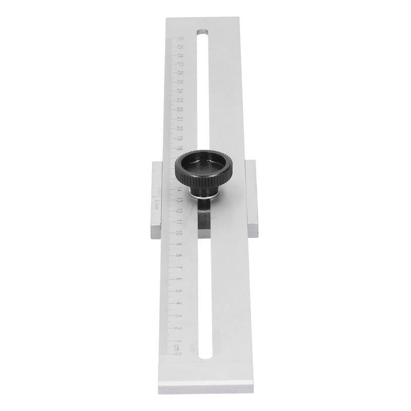 Hole Scribing Ruler 0300mm Woodworking Scribe CrossedOut Tool Carpentry Marker