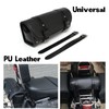 Shkalacar Motorcycle Tool Bag, Universal PU Leather Motorcycle Fork Bag