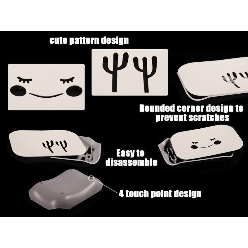 Plastic Soap Dish with Drainage 2Pcs Shower Soap Holder with