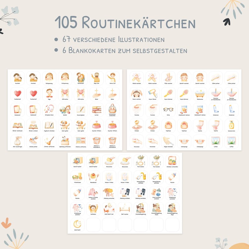 Children's Routine Planner for Morning Routine and Evening Routine -