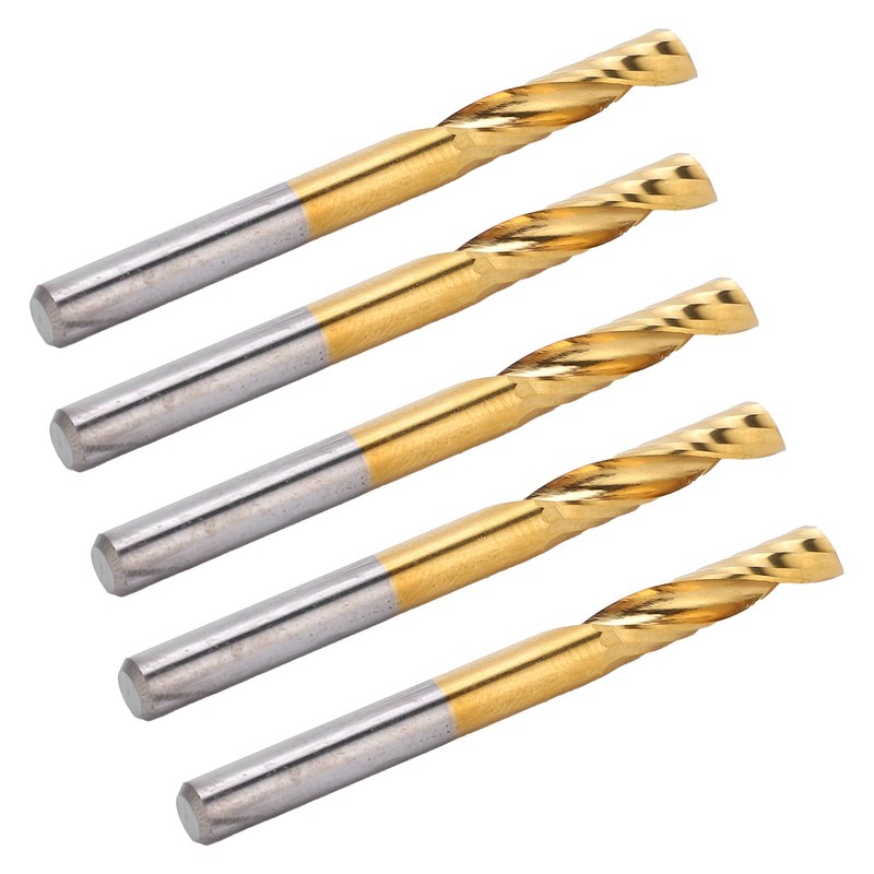 5pcs CNC Router Bits Spiral End Mill Milling Cutter Set