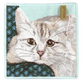 Mother's Day Fayler Handkerchief, Hand Towel, Towel Handkerchief, 9.8 inches (25 cm), White Cat, White Cat, White Cat, White Cat, Not Released in Japan