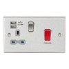 Knightsbridge CS8333UBCG DP Switch & Switched Socket with 2.4 A