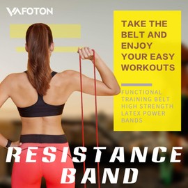 VAFOTON Bandas de asistencia para dominadas, banda de resistencia de látex para entrenamiento de fuerza, calentamiento, estiramiento, construcción de músculos, equipo de gimnasio en casa para hombres y mujeres. Nivel de luz