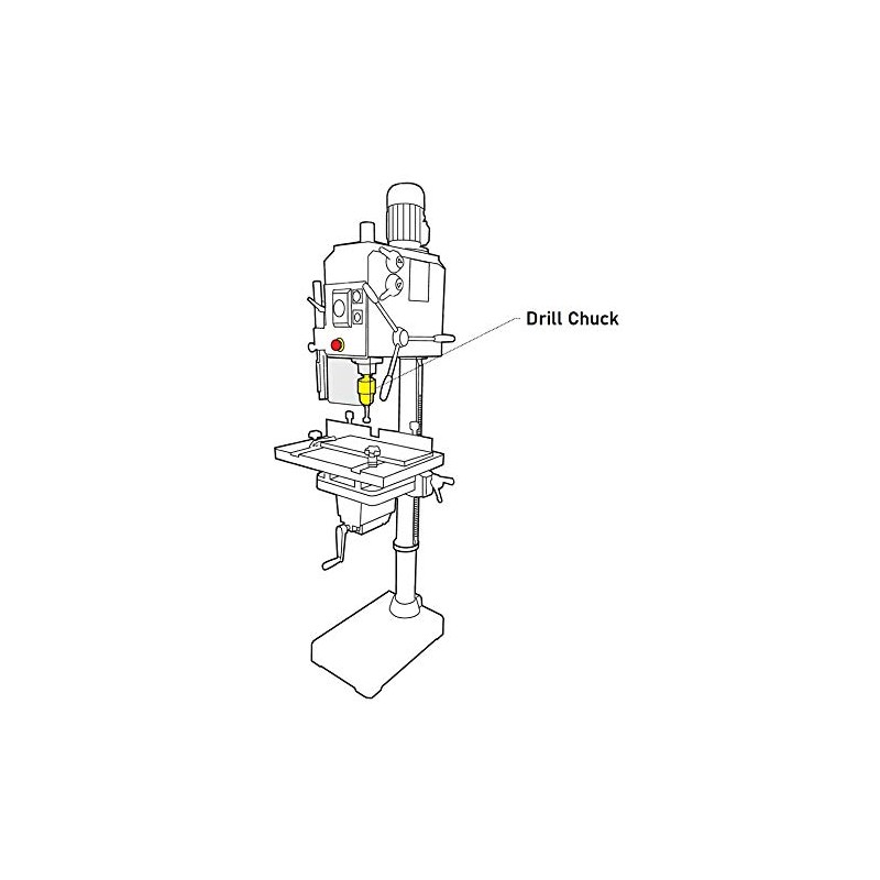 DNLK Drill Chuck fits Delta 11-990 Type 2 Drill Press