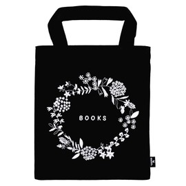 moses. 82698 libri_x Bookbag Flowers Carry Bag 100% Cotton for Book Lovers