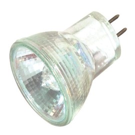 Satco S4646 10 Watt MR8 Halogen GZ4 Base 12 Volt Clear NSP 9 Beam Pattern Light Bulb, With Lens
