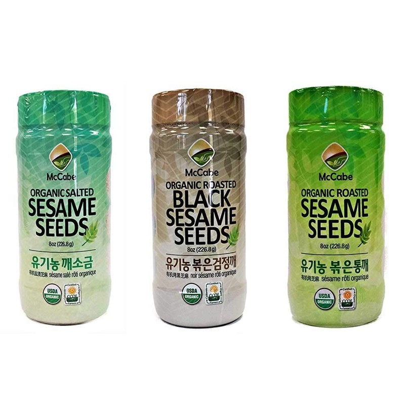 McCabe Organic Roasted Black Sesame, 1 lb (16 oz)