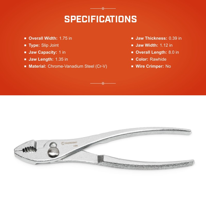 Tool Pliers Cee Tee Co 8" V