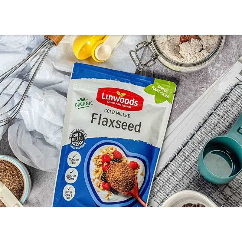 Linwoods Milled Organic Flaxseed 425g (Pack of 12)