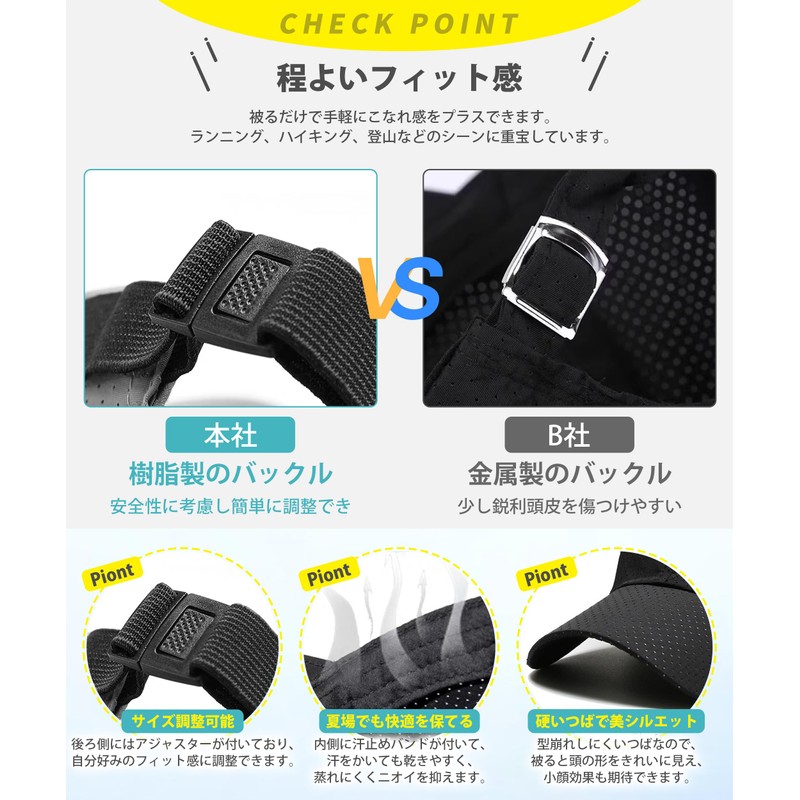 YUMISS Men's Summer Cap, Approx. 1.7 oz (48 g), Ultra