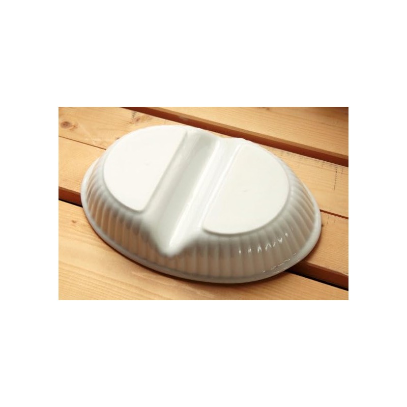 Cerapockke 2-Compartment Lunch Plate, 8.1 inches (20.5 cm), Made in