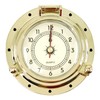 THALASSA 3.8" Brass Ship Porthole Clock – Waterproof Marine Timepiece