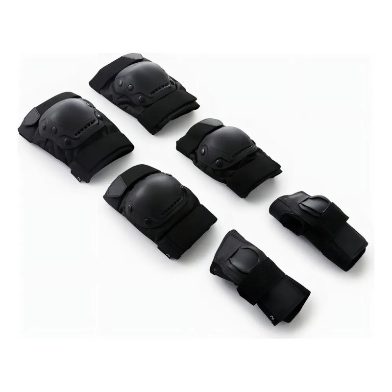 Kit De Protecciones De Patinaje Para Adulto Fit500 Oxelo Negro