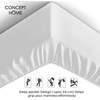 CONCEPT HOME Fitted Sheet King, White - Pocket/Box Size10 inch