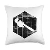 Pipe Wrench Drawing Pipefitter Plumber Throw Pillow
